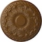 Ekena Millwork Colton Ceiling Medallion (Fits Canopies up to 4 3/4"), Hnd-Painted Smokey Topaz, 15 3/4"OD x 1 1/2"P CM15CNSTF - alternate 1